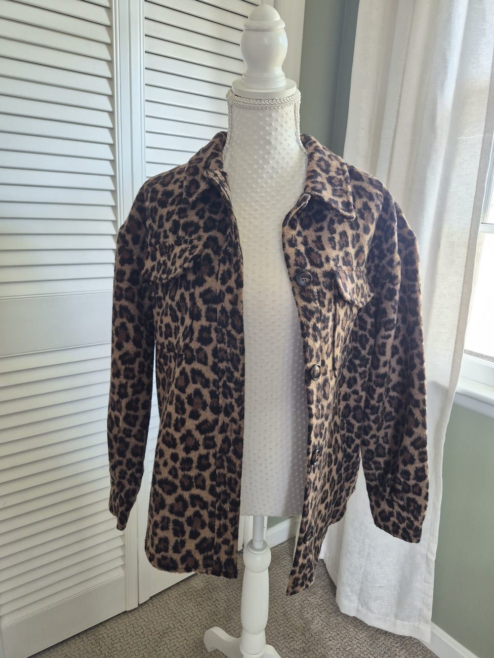 bagatelle Leopard-Print Shirt Jacket